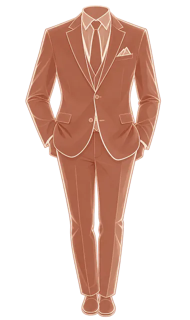 Ilustración de traje formal para caballeros